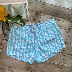 The Pants Store Brand Chino Seahorse Shorts- New Womens Small Aqua Blue